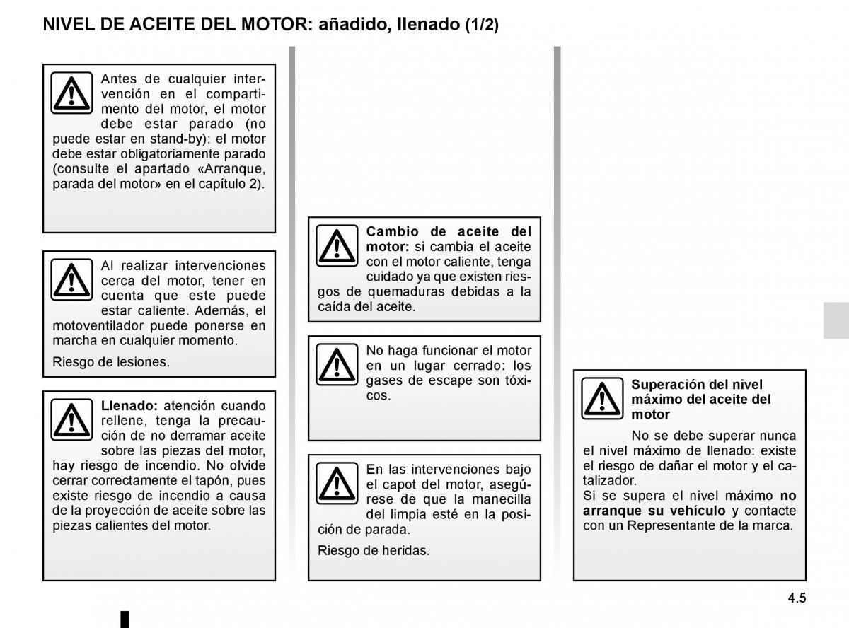 Renault Trafic III 3 manual del propietario / page 209