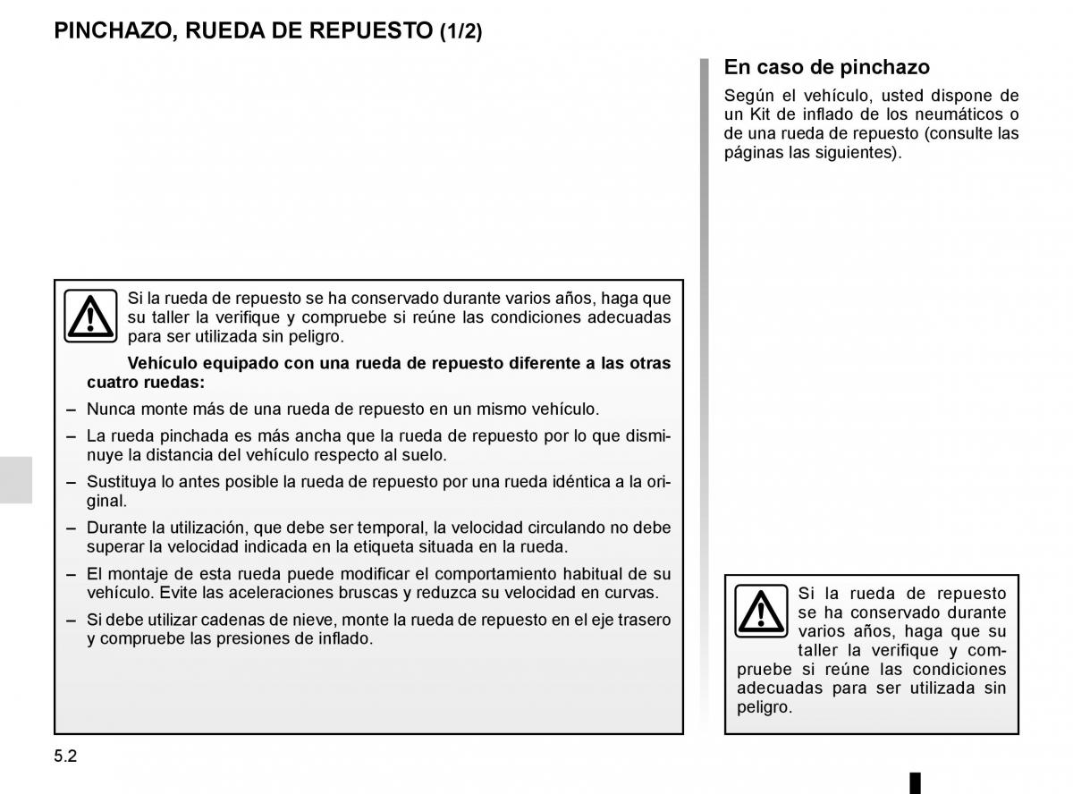 Renault Trafic III 3 manual del propietario / page 222