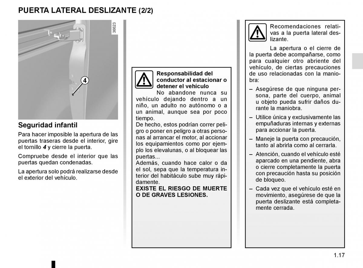 Renault Trafic III 3 manual del propietario / page 23