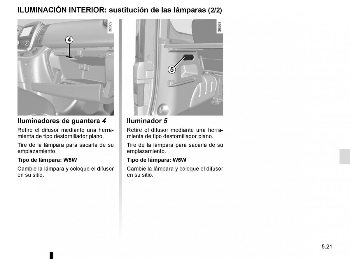 Renault Trafic III 3 manual del propietario / page 241