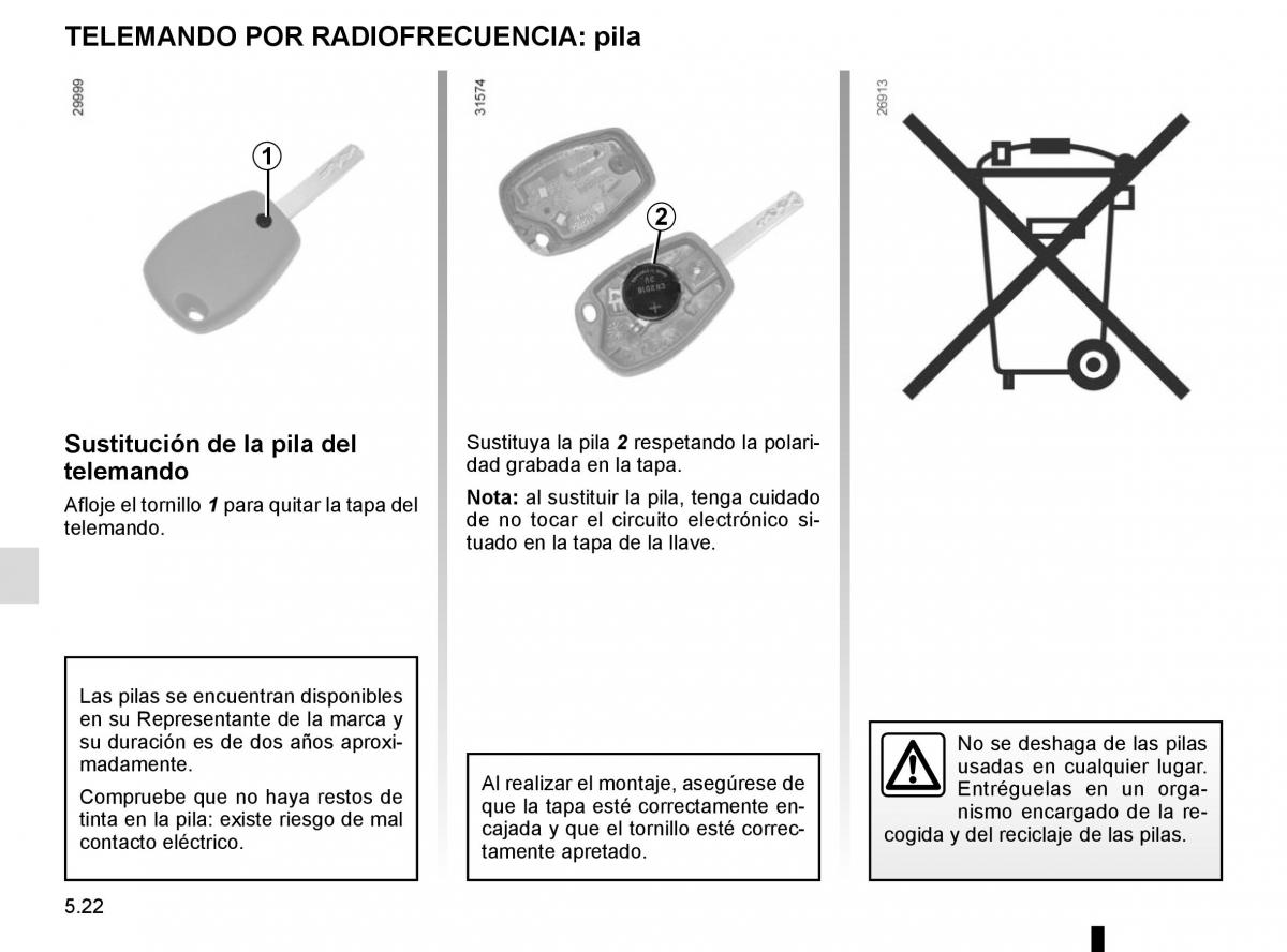 Renault Trafic III 3 manual del propietario / page 242