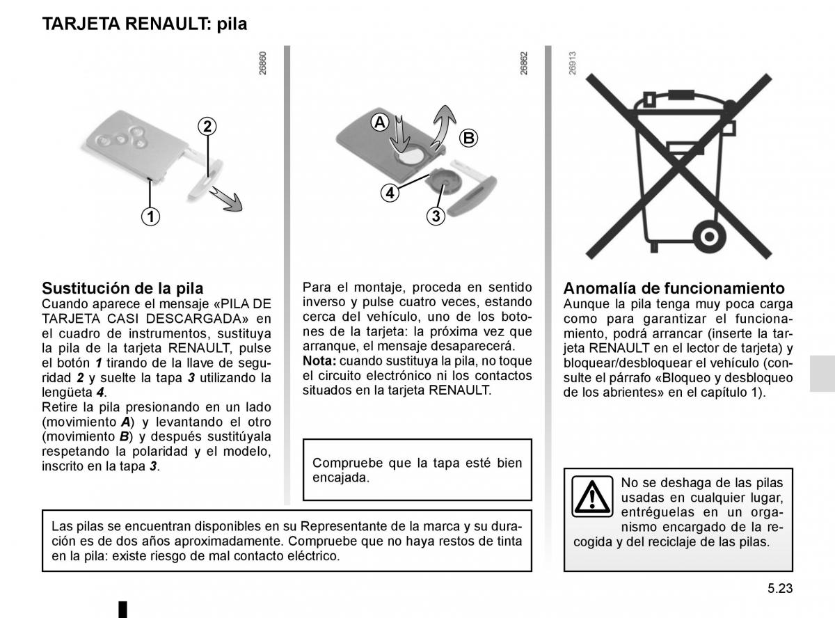 Renault Trafic III 3 manual del propietario / page 243