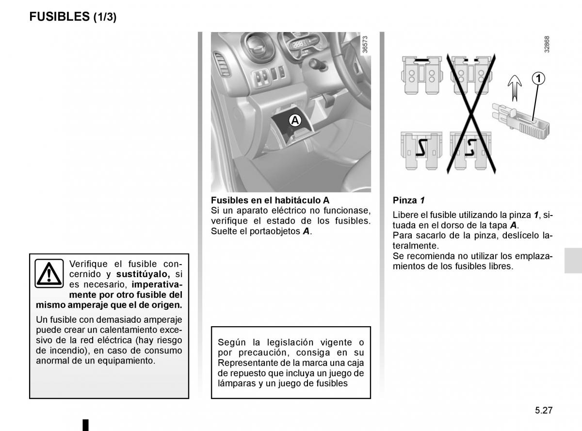 Renault Trafic III 3 manual del propietario / page 247