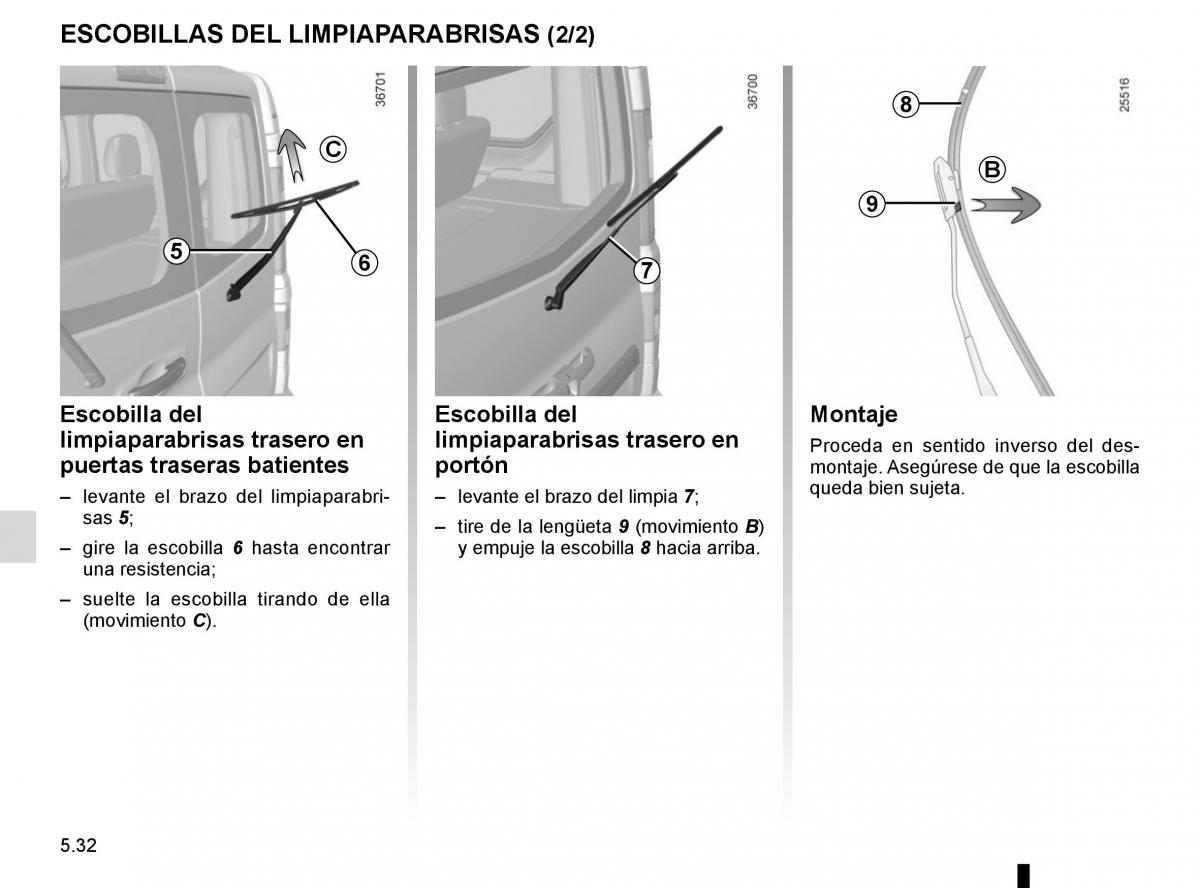 Renault Trafic III 3 manual del propietario / page 252