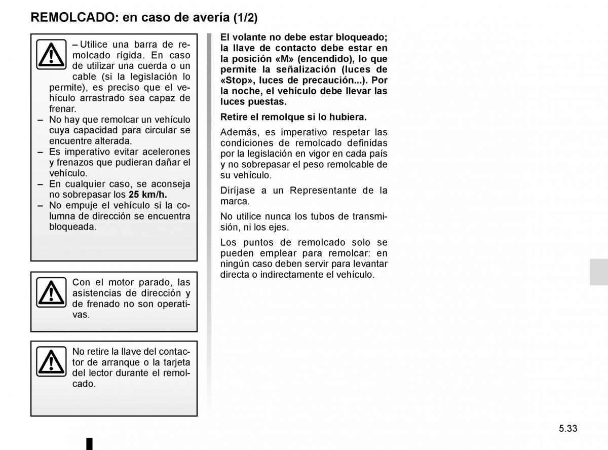 Renault Trafic III 3 manual del propietario / page 253