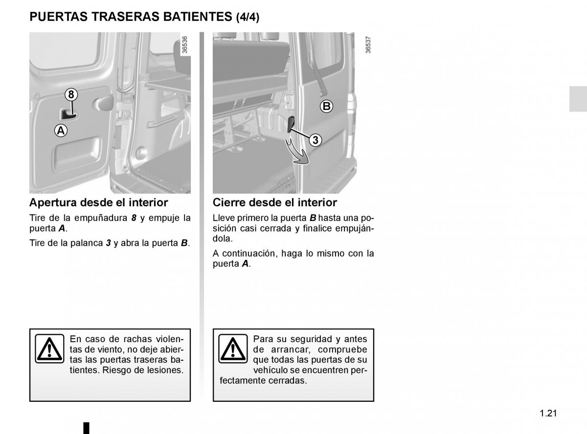 Renault Trafic III 3 manual del propietario / page 27