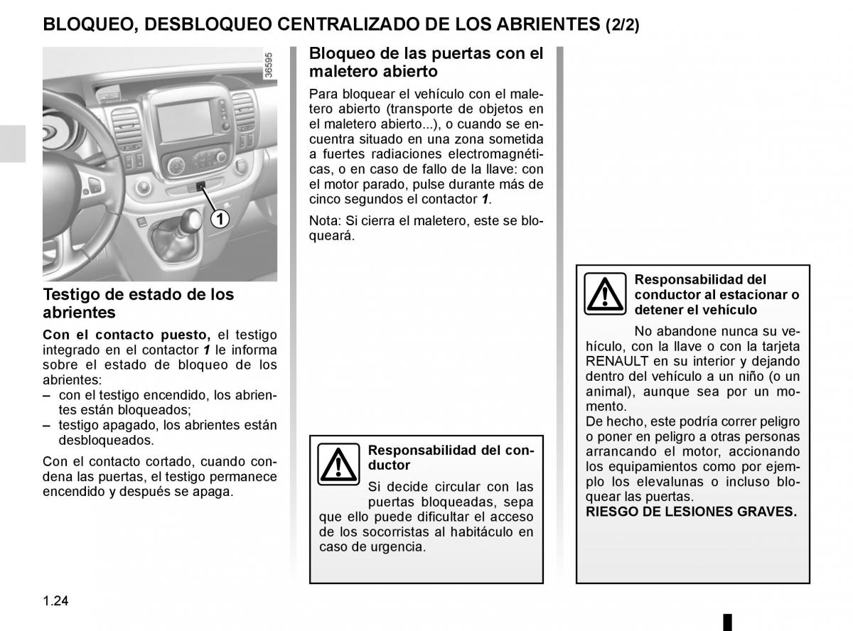 Renault Trafic III 3 manual del propietario / page 30