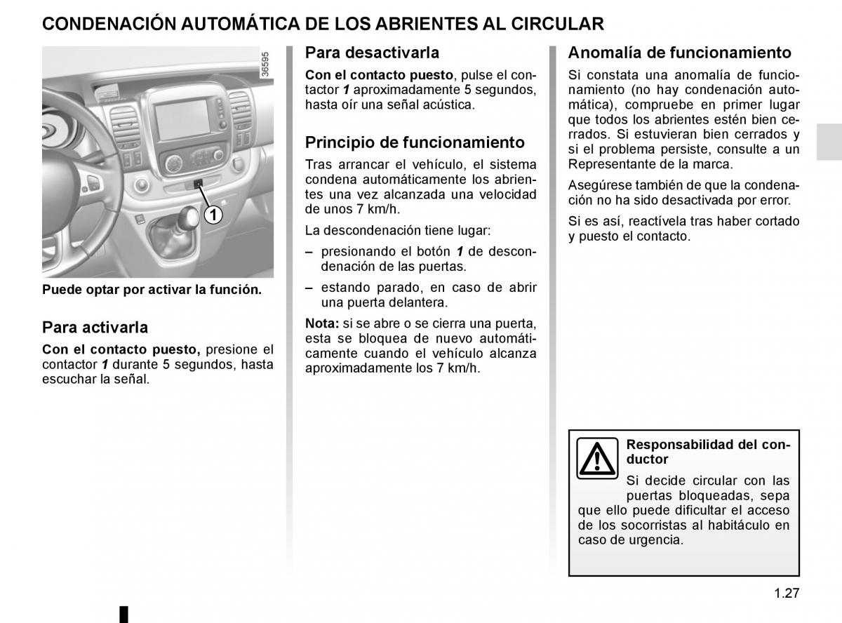 Renault Trafic III 3 manual del propietario / page 33