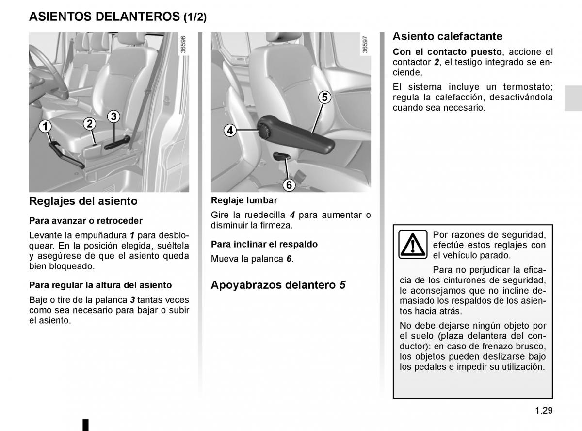 Renault Trafic III 3 manual del propietario / page 35