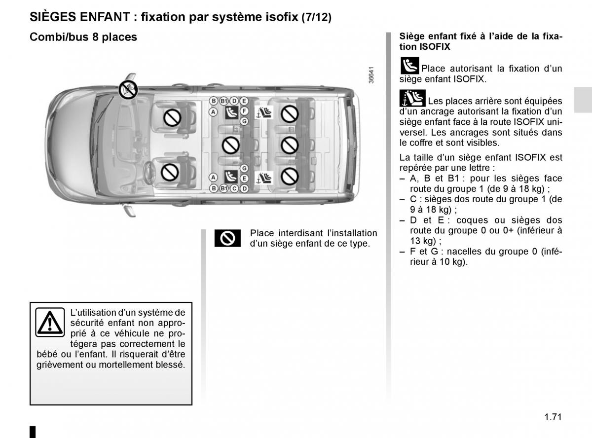 Renault Trafic III 3 manuel du proprietaire / page 77