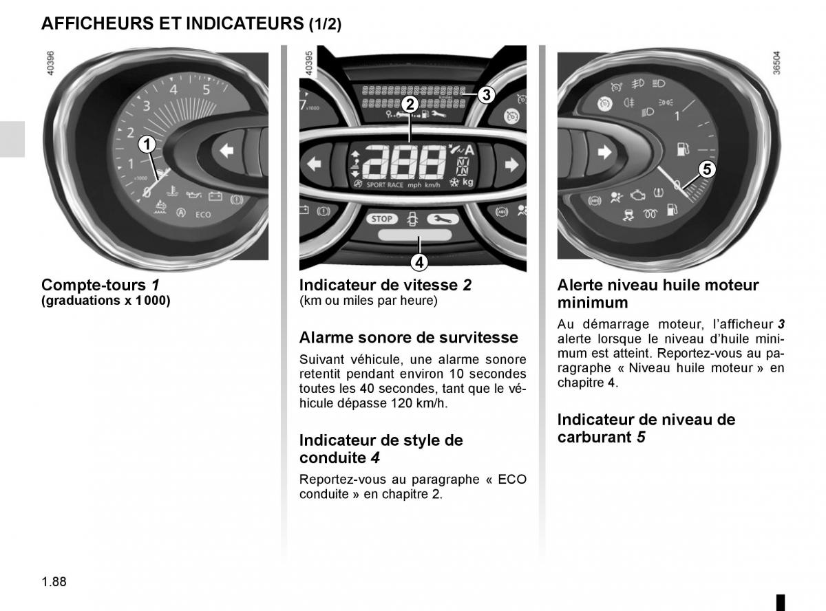 Renault Trafic III 3 manuel du proprietaire / page 94