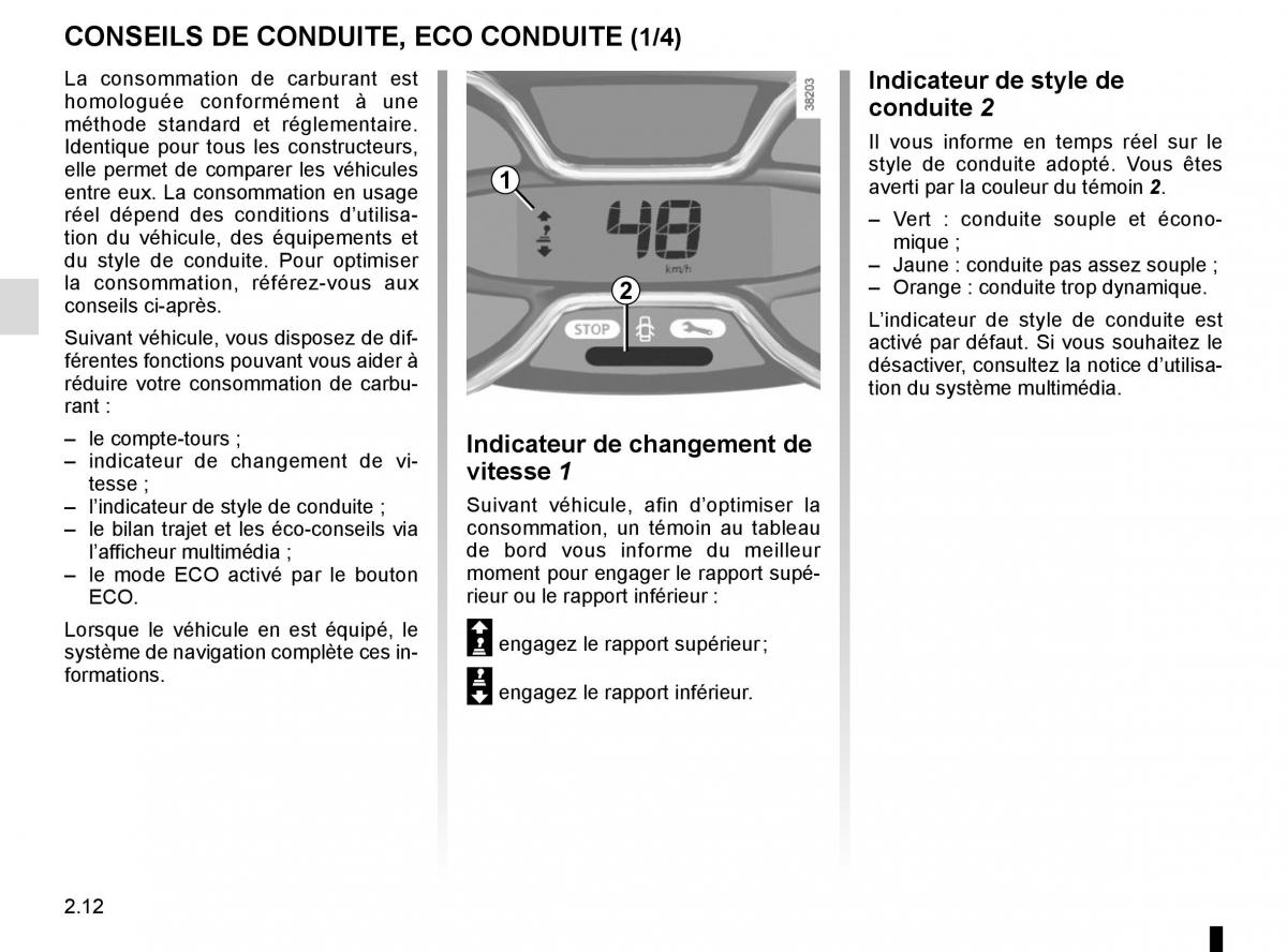 Renault Trafic III 3 manuel du proprietaire / page 136