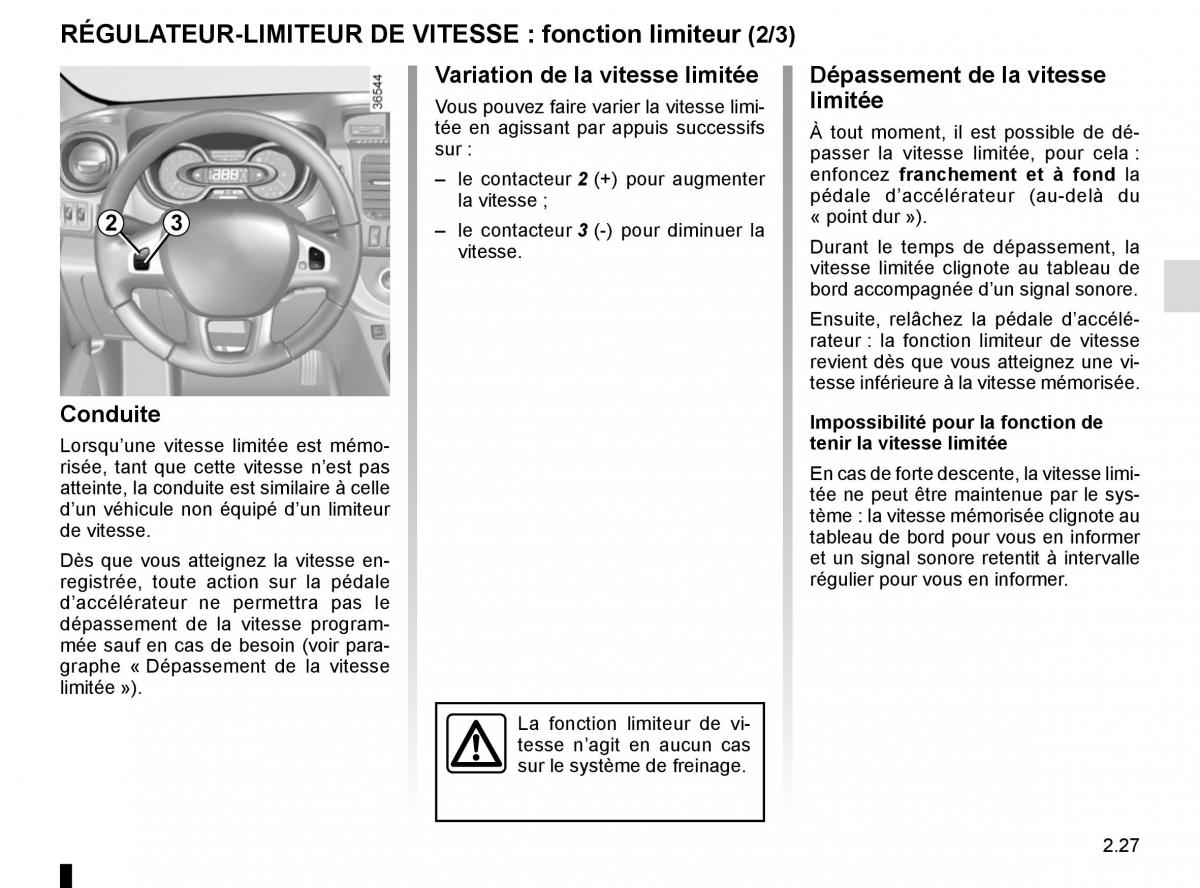 Renault Trafic III 3 manuel du proprietaire / page 151