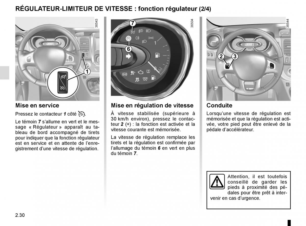 Renault Trafic III 3 manuel du proprietaire / page 154