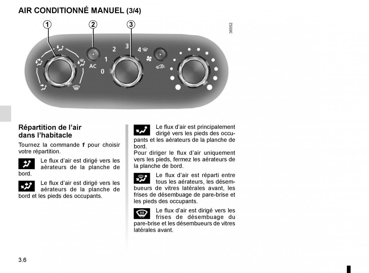 Renault Trafic III 3 manuel du proprietaire / page 168