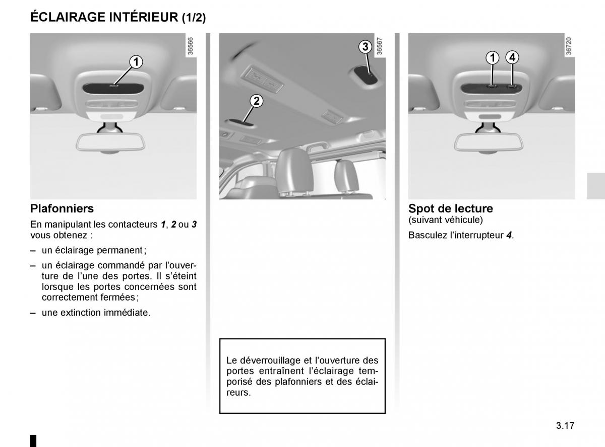 Renault Trafic III 3 manuel du proprietaire / page 179