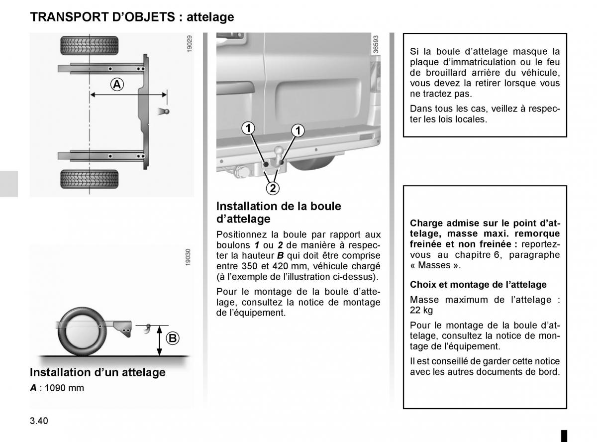 Renault Trafic III 3 manuel du proprietaire / page 202