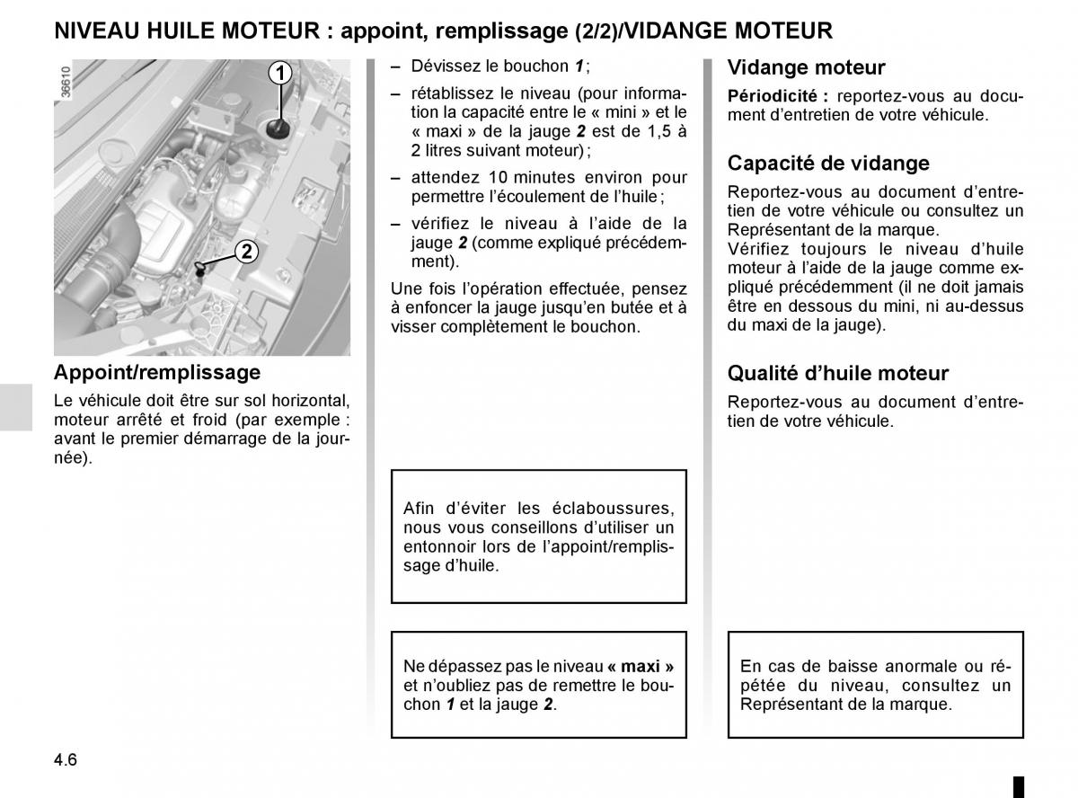 Renault Trafic III 3 manuel du proprietaire / page 210