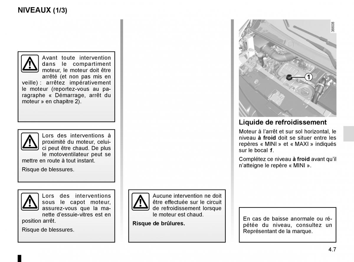 Renault Trafic III 3 manuel du proprietaire / page 211