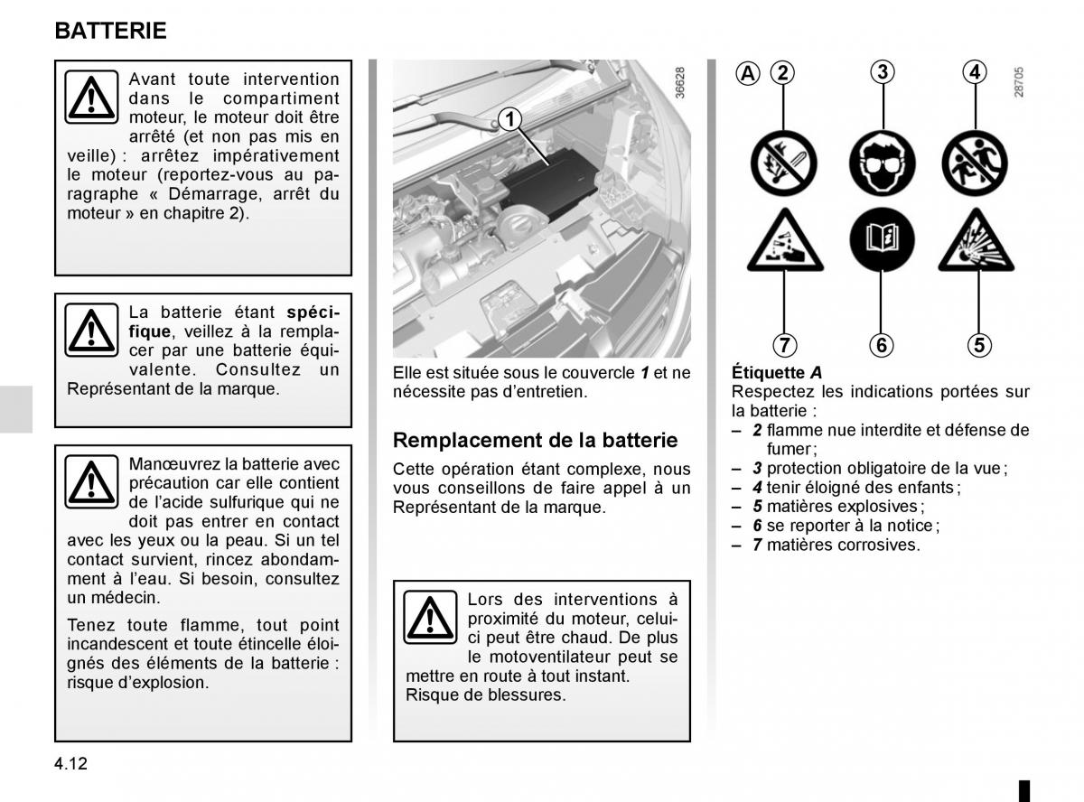 Renault Trafic III 3 manuel du proprietaire / page 216