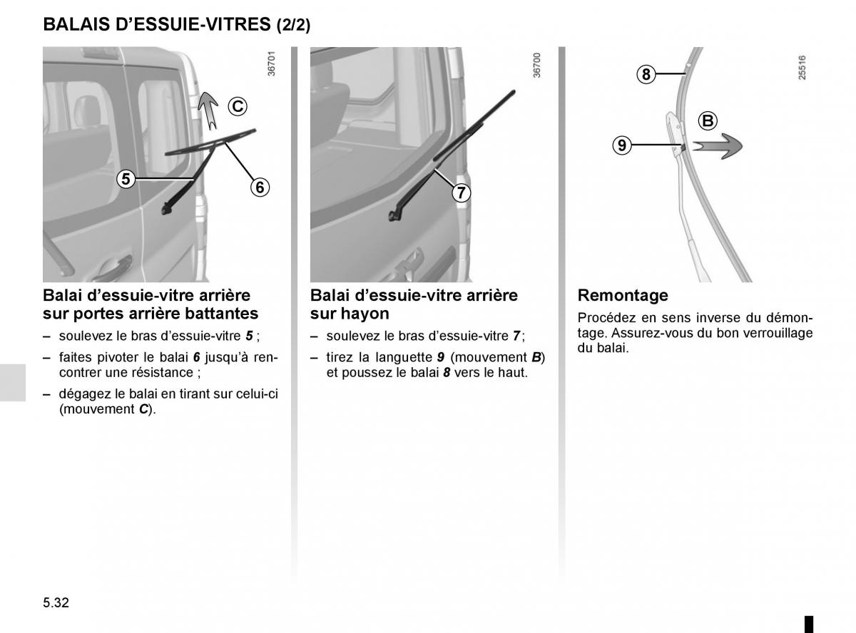 Renault Trafic III 3 manuel du proprietaire / page 252