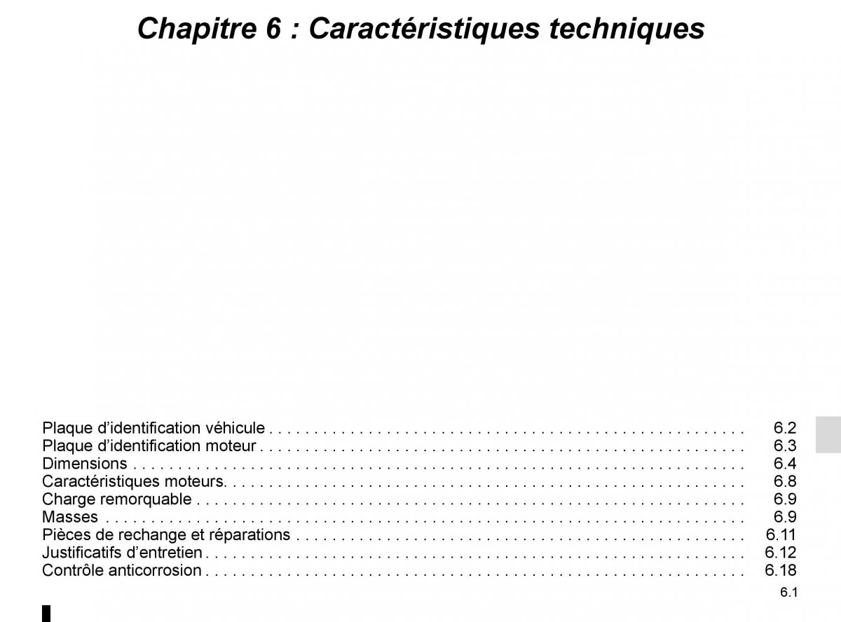 Renault Trafic III 3 manuel du proprietaire / page 263