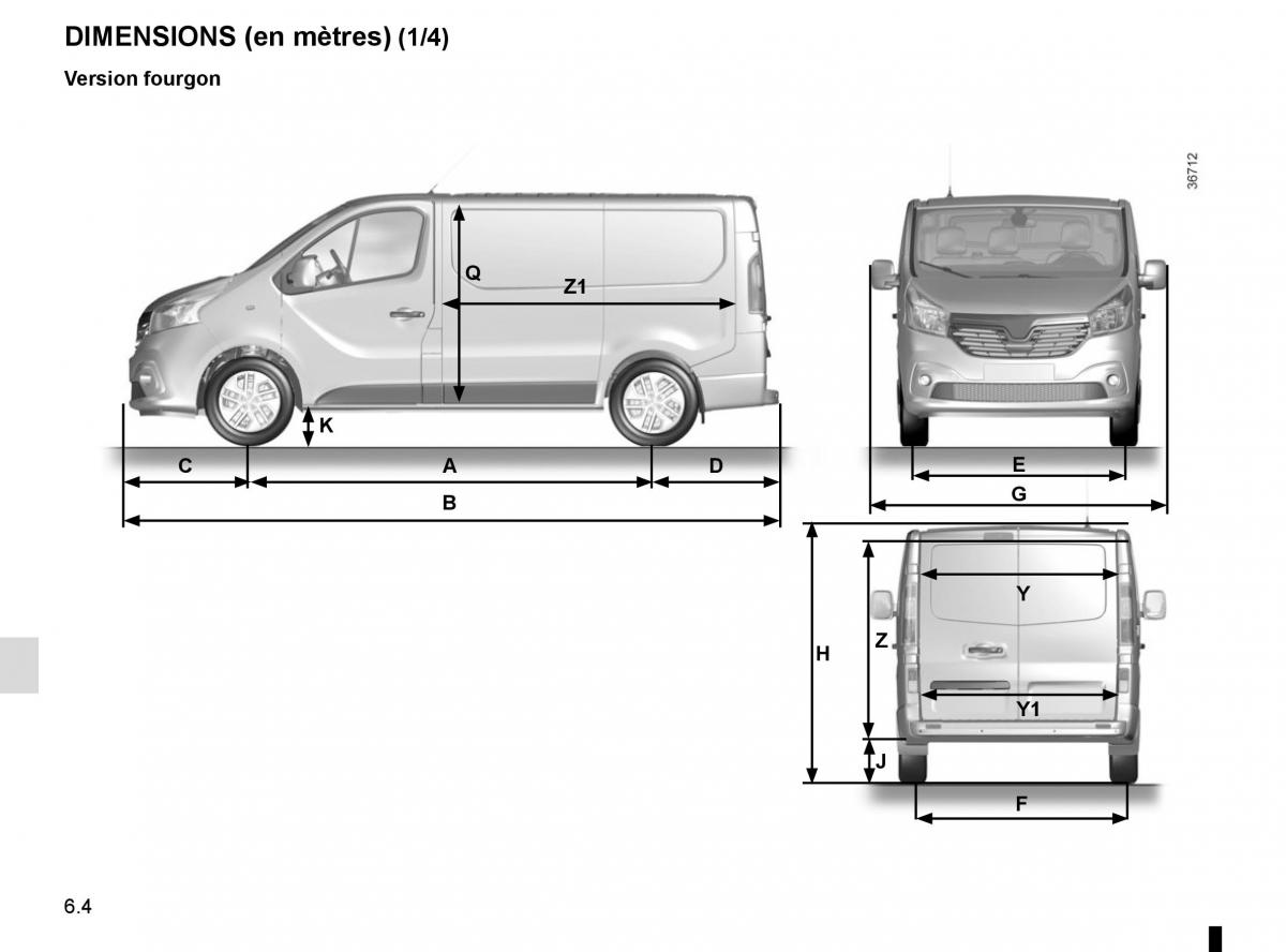 Renault Trafic III 3 manuel du proprietaire / page 266