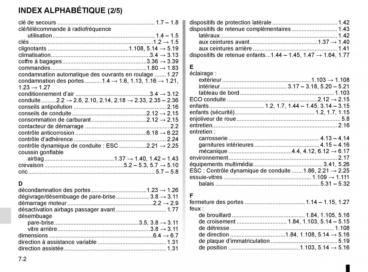 Renault Trafic III 3 manuel du proprietaire / page 286