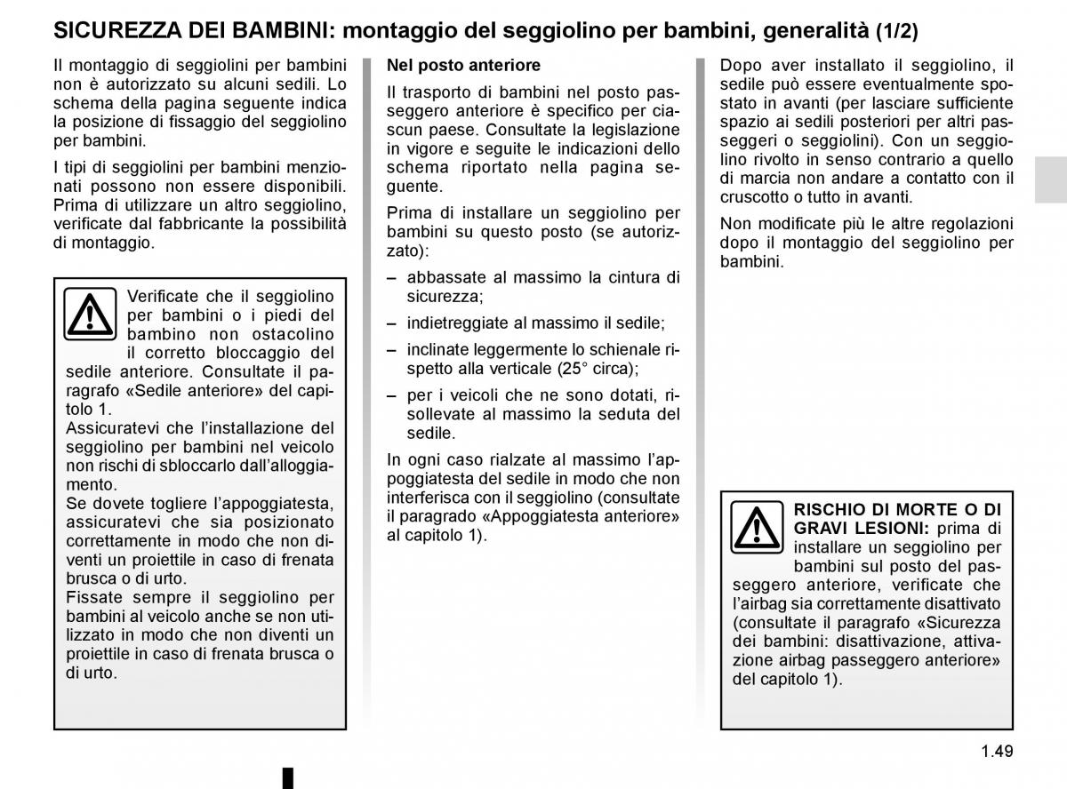 Renault Trafic III 3 manuale del proprietario / page 55