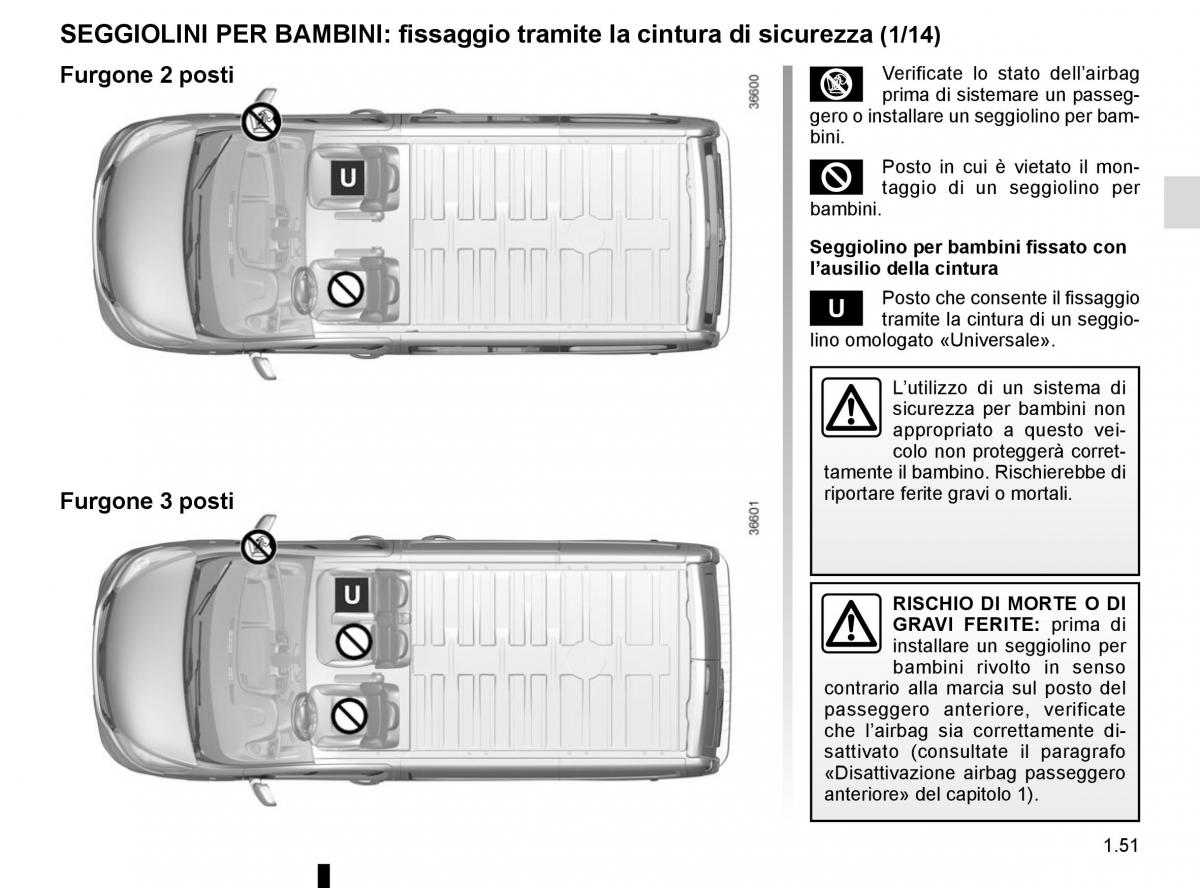 Renault Trafic III 3 manuale del proprietario / page 57