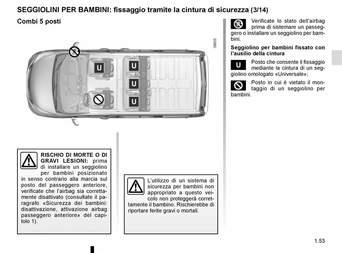 Renault Trafic III 3 manuale del proprietario / page 59