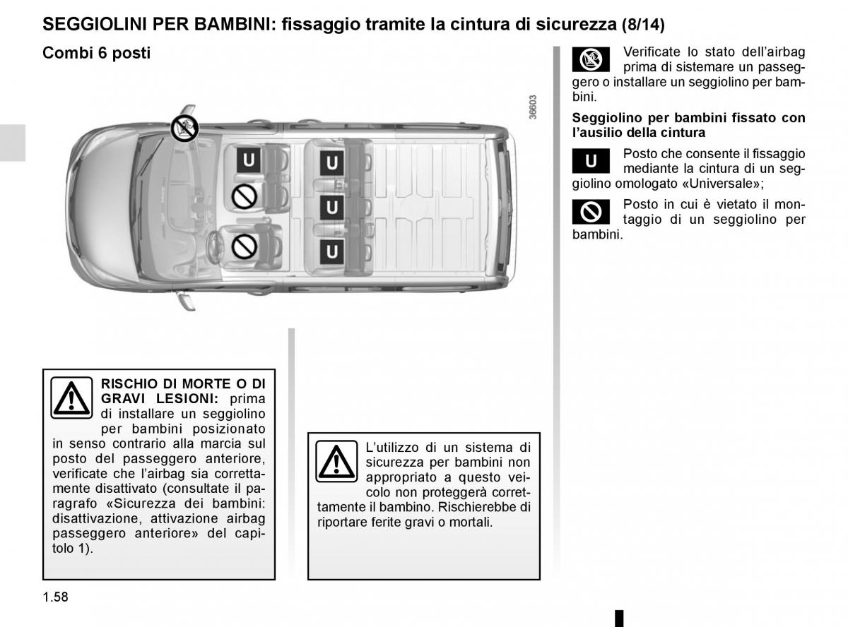 Renault Trafic III 3 manuale del proprietario / page 64