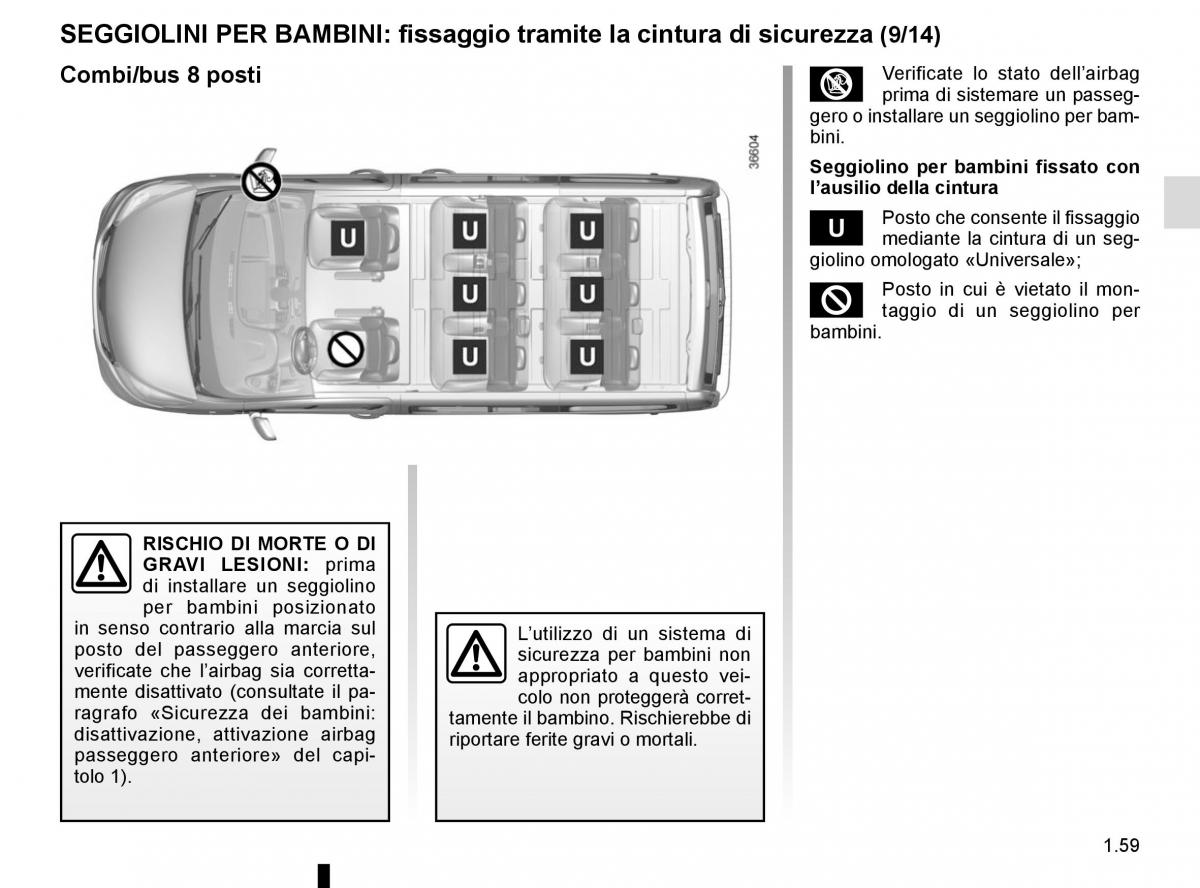 Renault Trafic III 3 manuale del proprietario / page 65