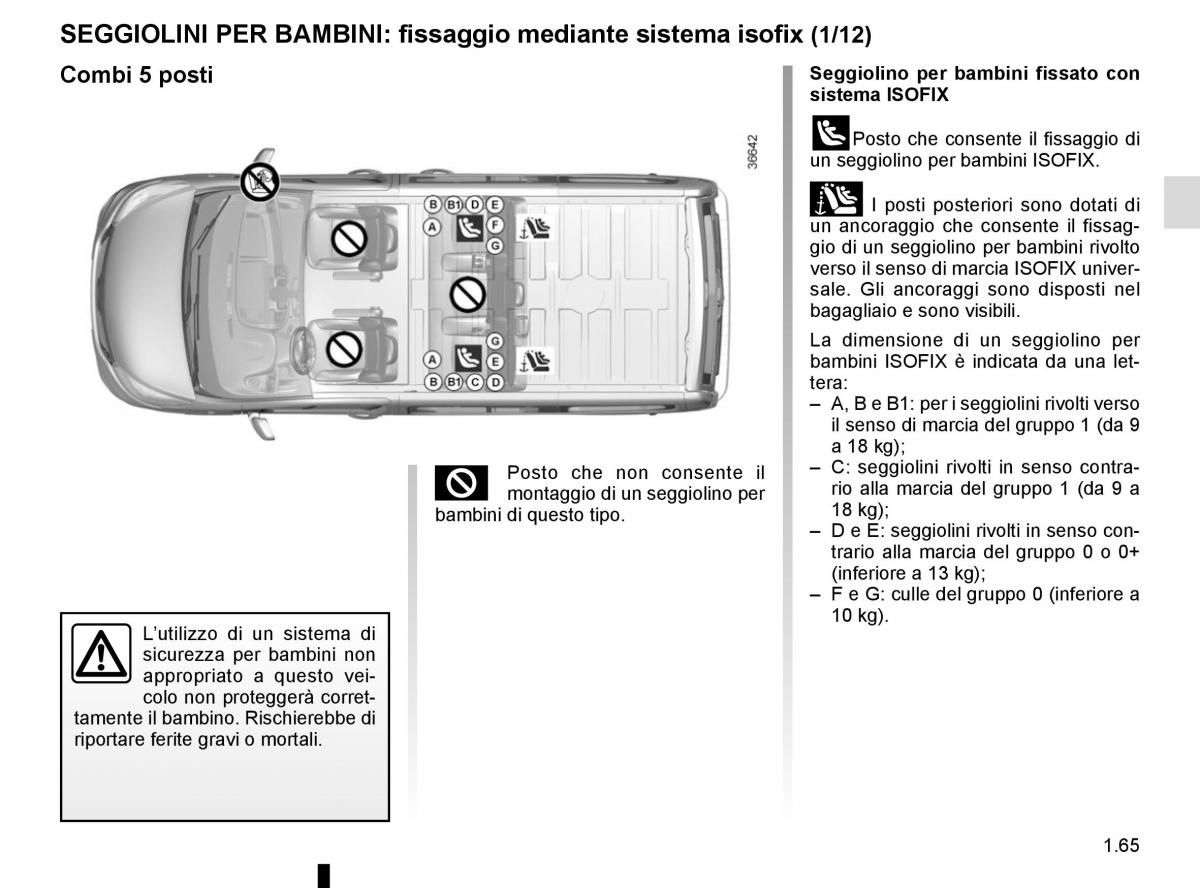 Renault Trafic III 3 manuale del proprietario / page 71