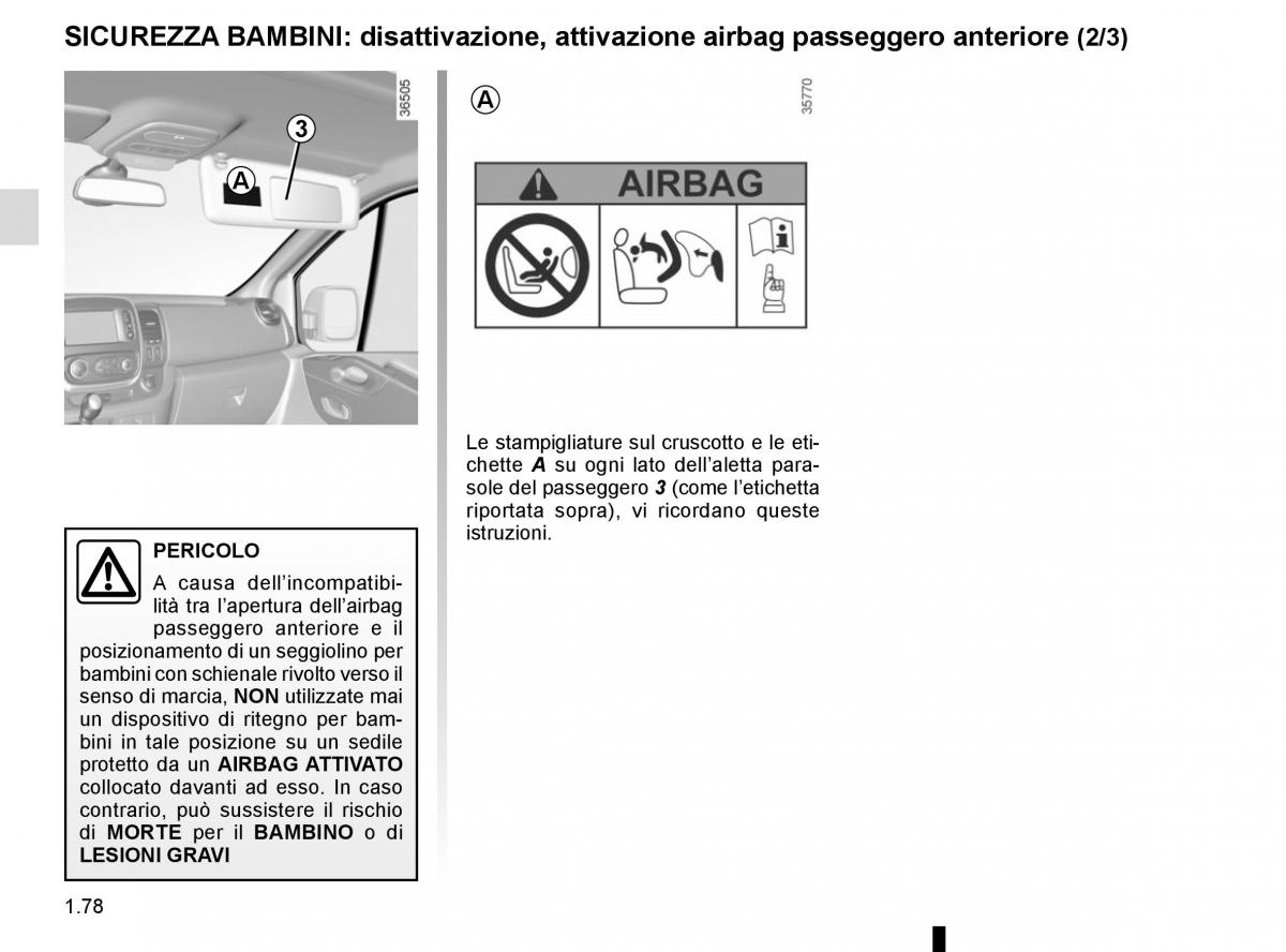 Renault Trafic III 3 manuale del proprietario / page 84