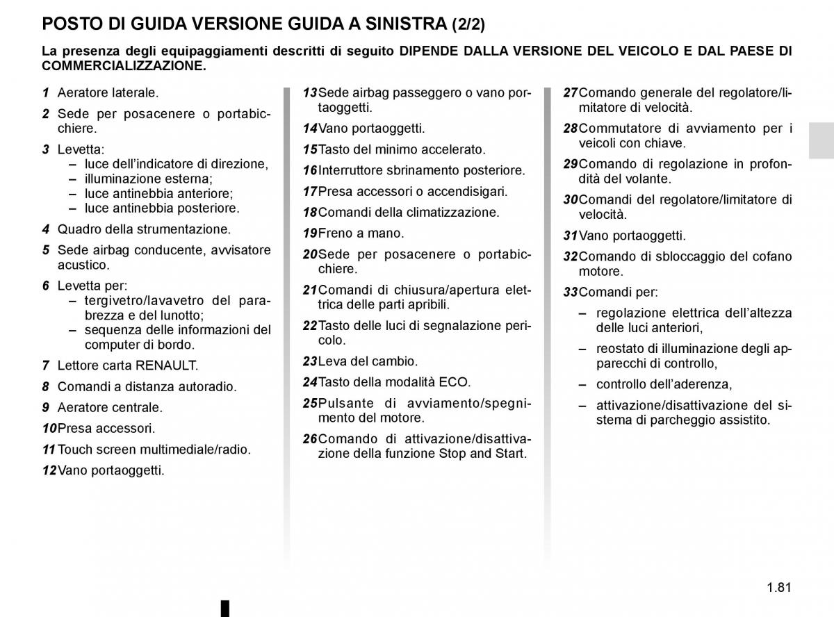 Renault Trafic III 3 manuale del proprietario / page 87