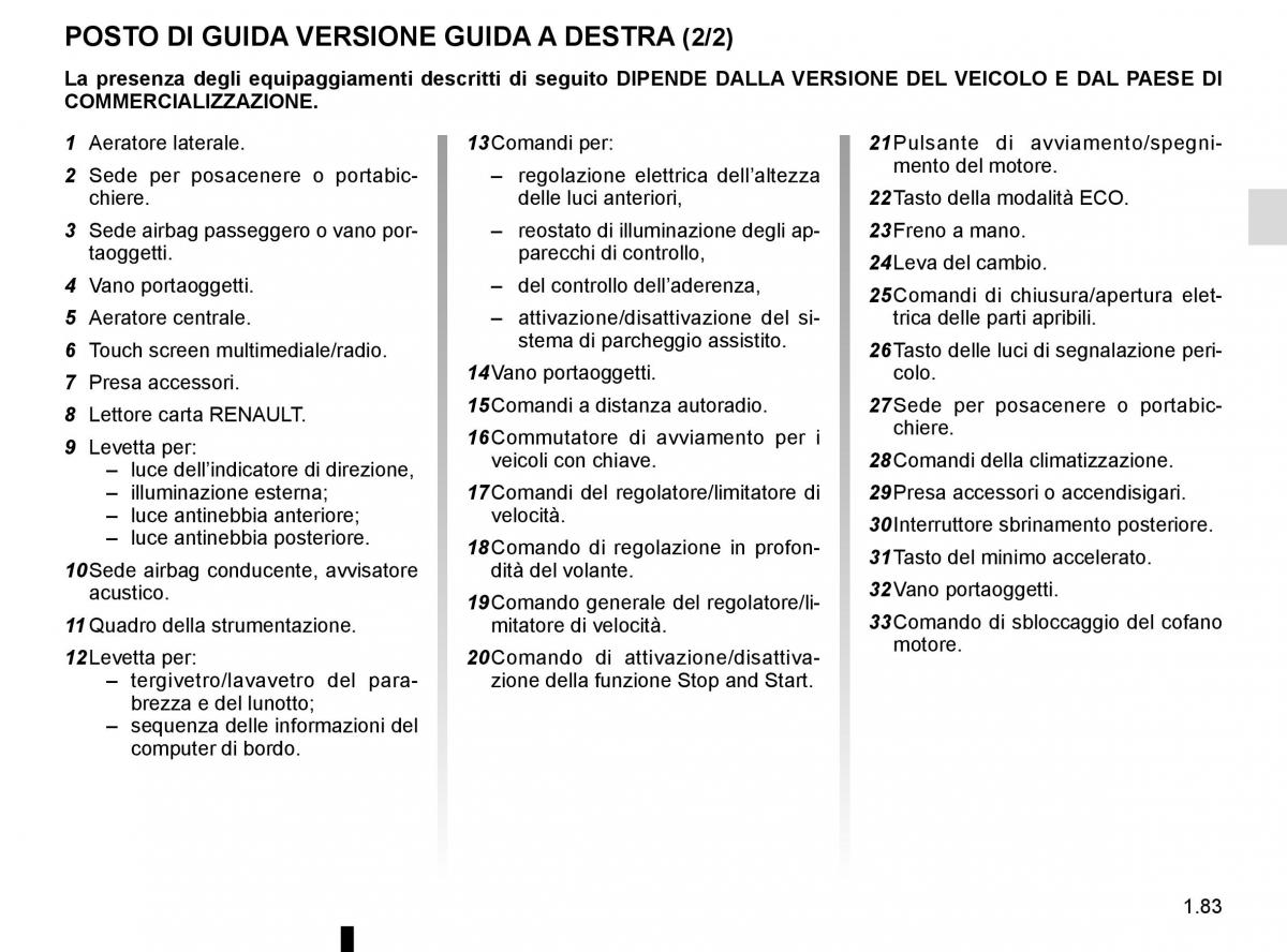 Renault Trafic III 3 manuale del proprietario / page 89