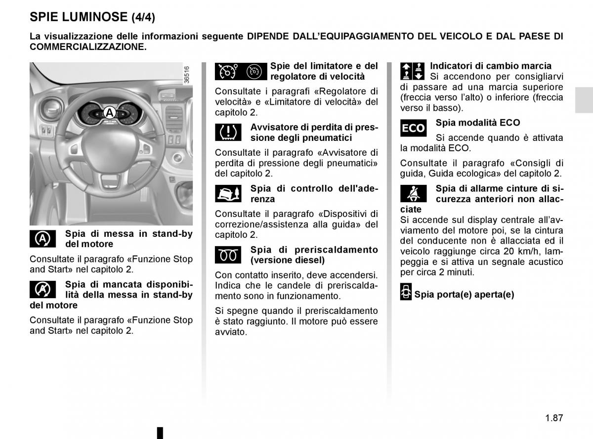 Renault Trafic III 3 manuale del proprietario / page 93