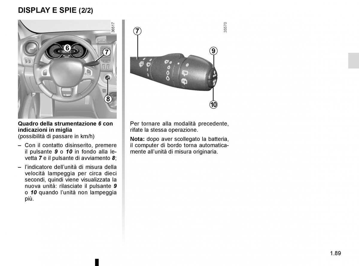 Renault Trafic III 3 manuale del proprietario / page 95