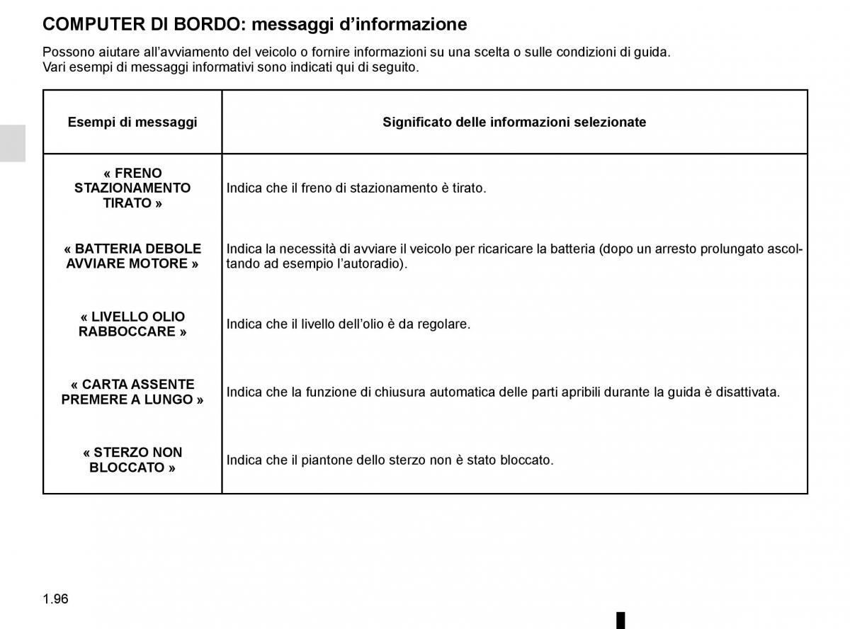 Renault Trafic III 3 manuale del proprietario / page 102