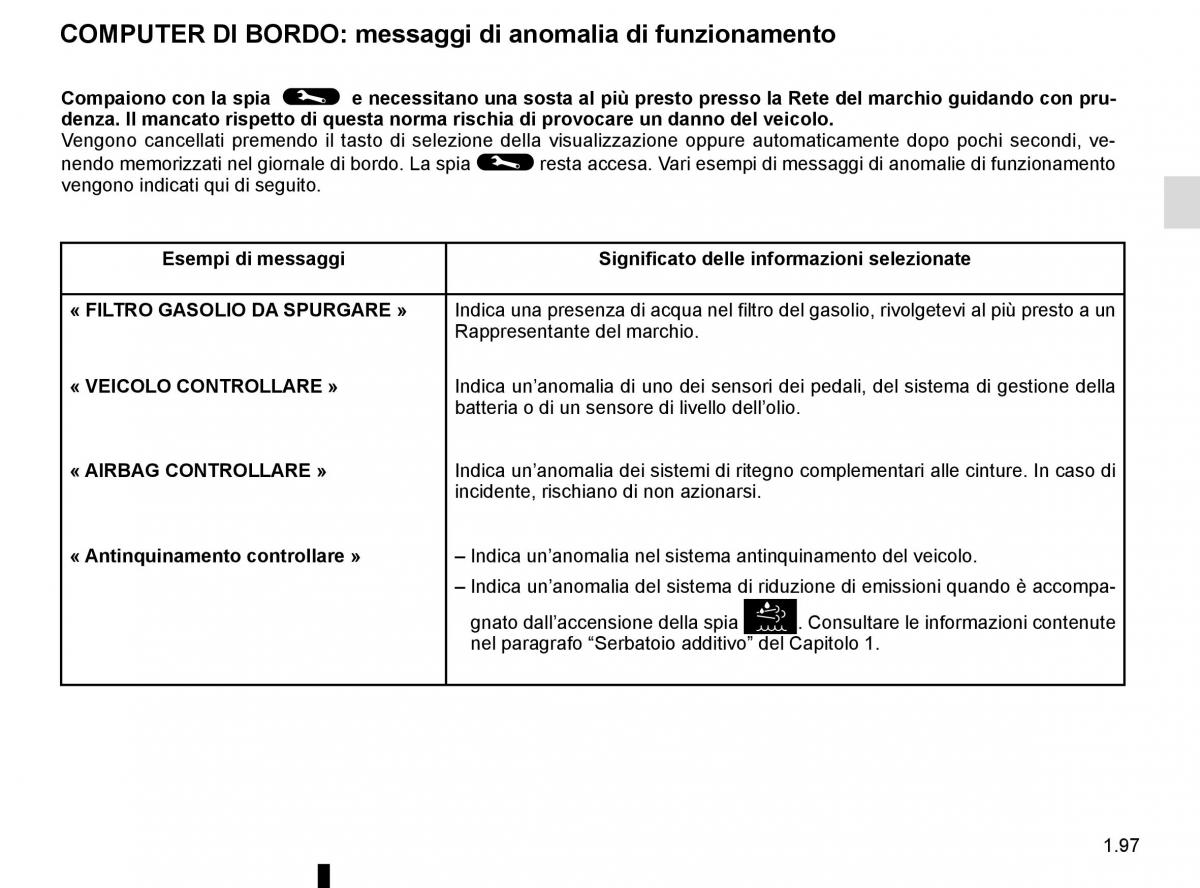 Renault Trafic III 3 manuale del proprietario / page 103