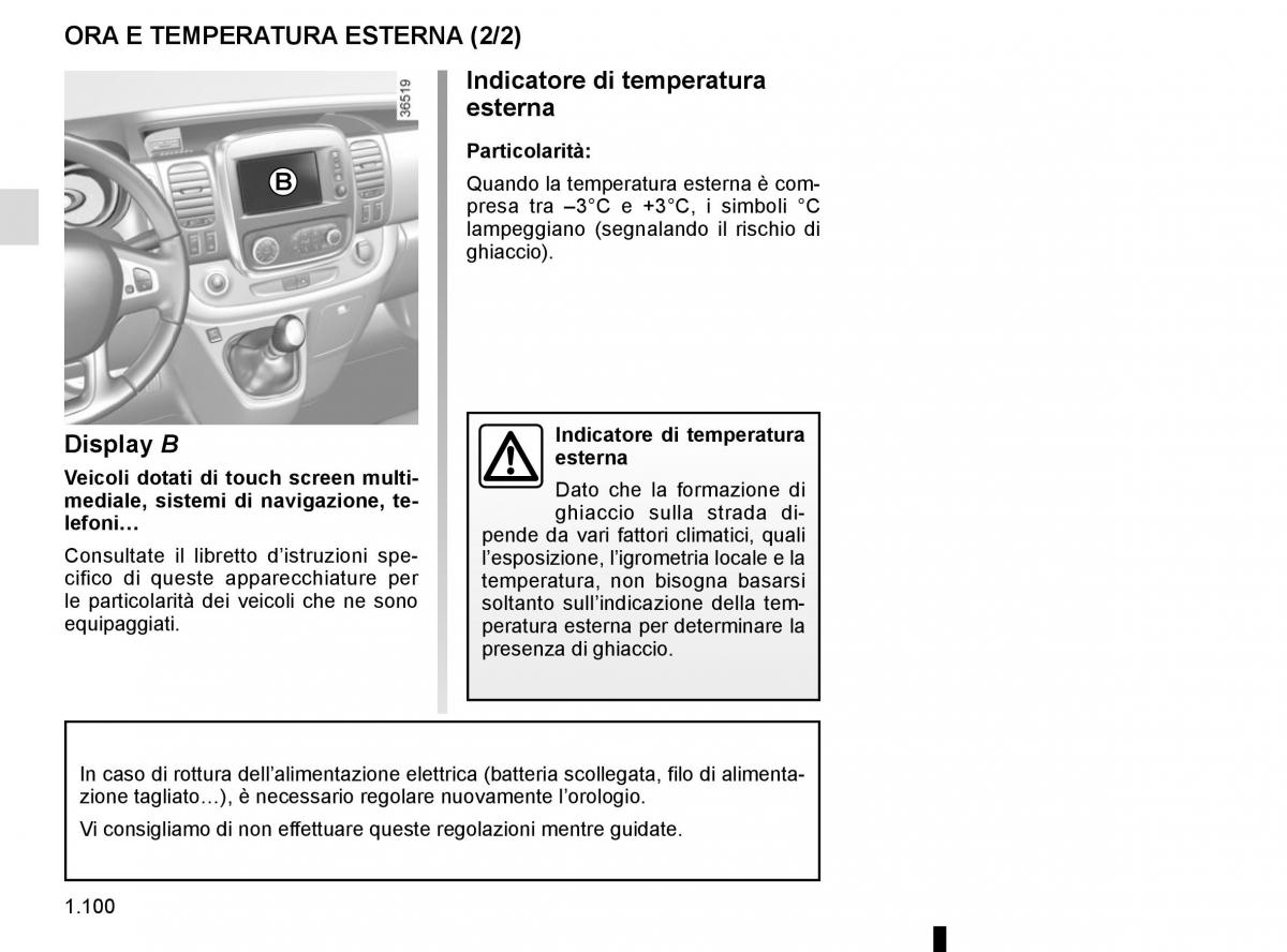 Renault Trafic III 3 manuale del proprietario / page 106