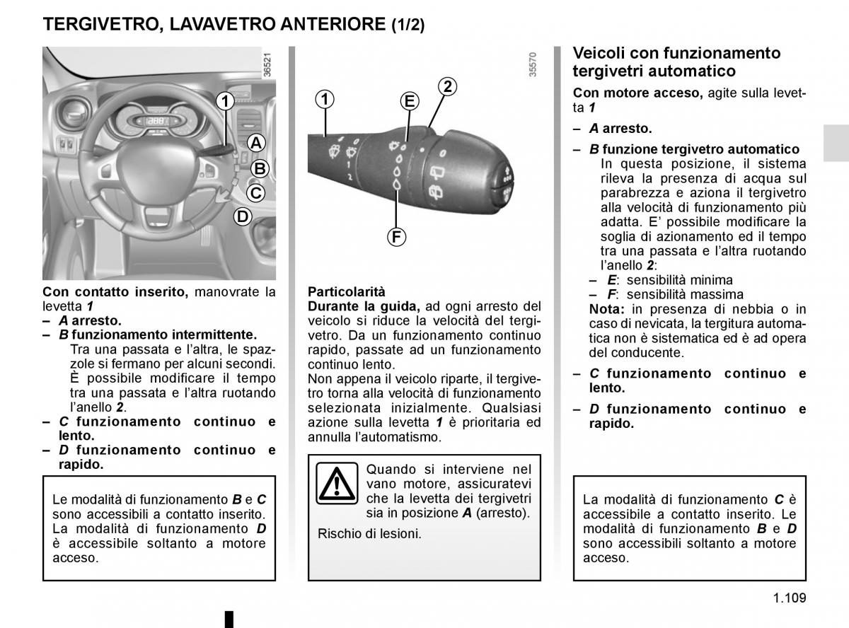 Renault Trafic III 3 manuale del proprietario / page 115