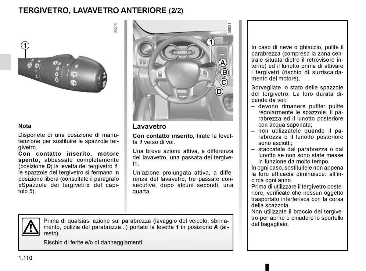 Renault Trafic III 3 manuale del proprietario / page 116