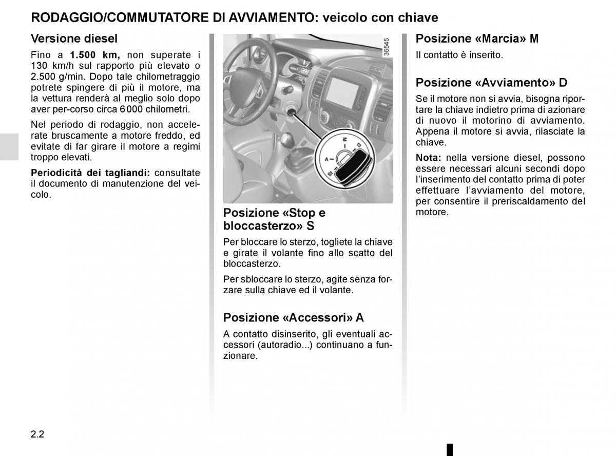 Renault Trafic III 3 manuale del proprietario / page 126