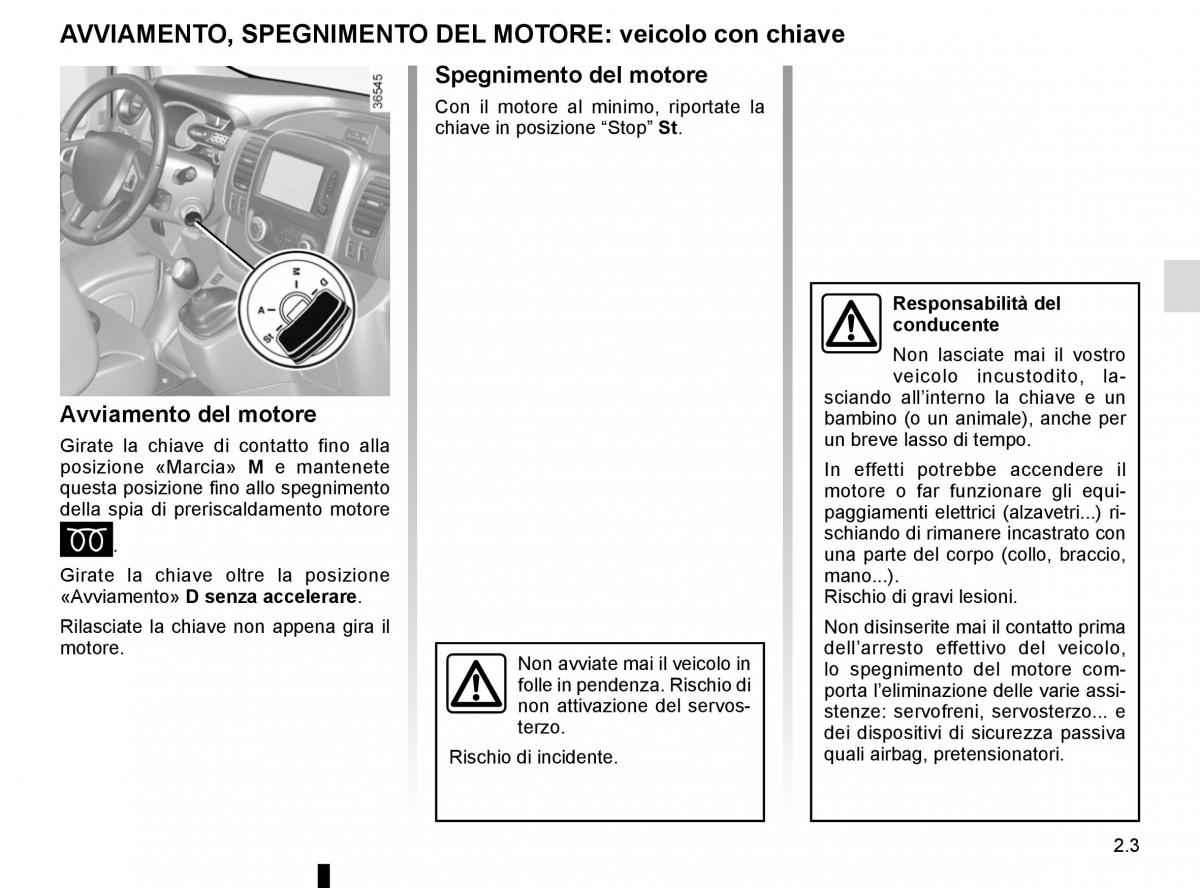 Renault Trafic III 3 manuale del proprietario / page 127