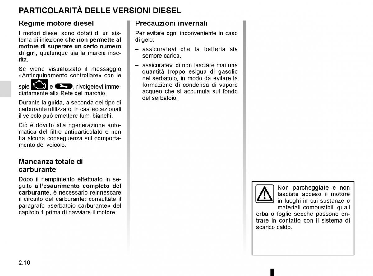 Renault Trafic III 3 manuale del proprietario / page 134