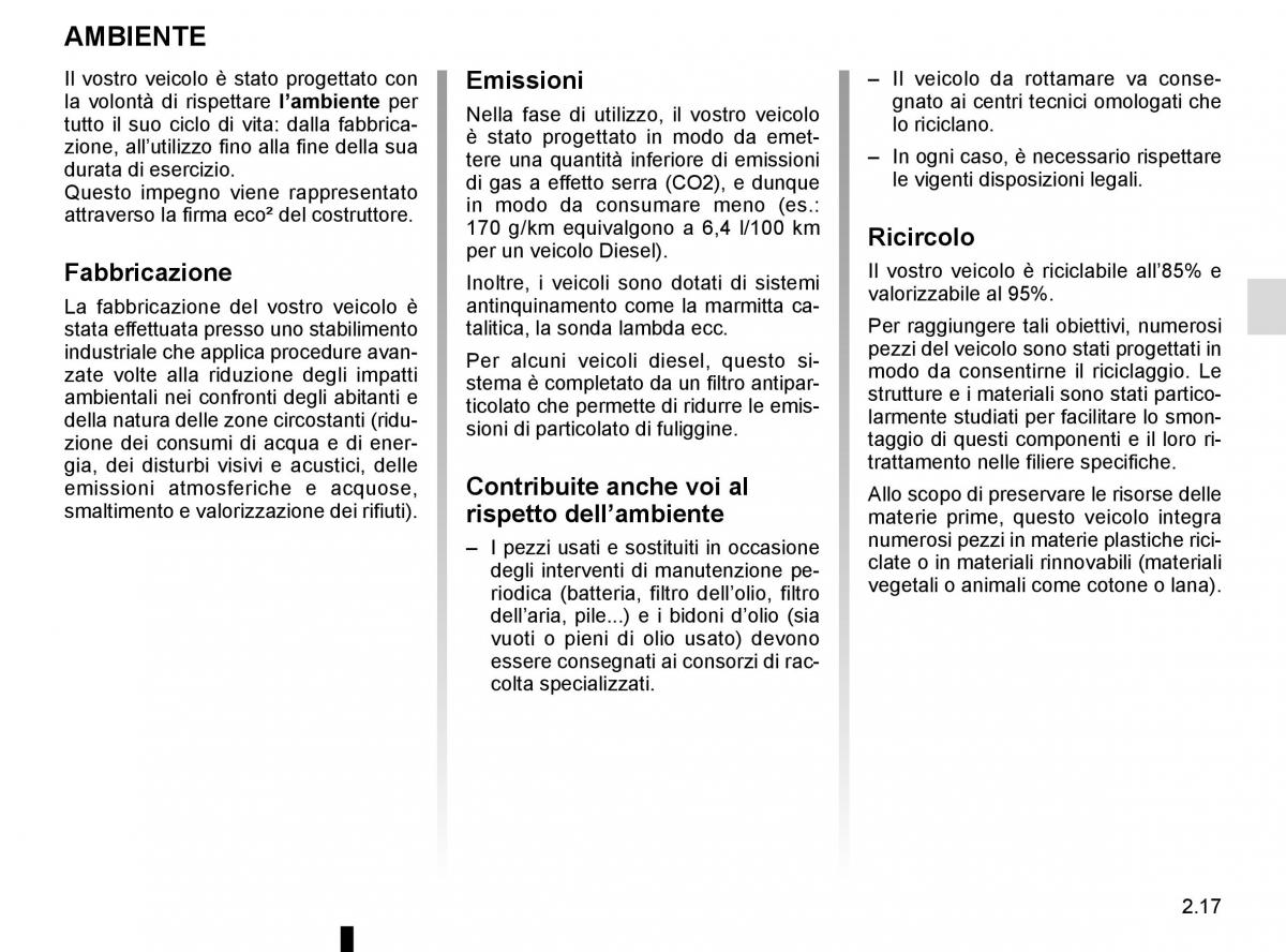 Renault Trafic III 3 manuale del proprietario / page 141