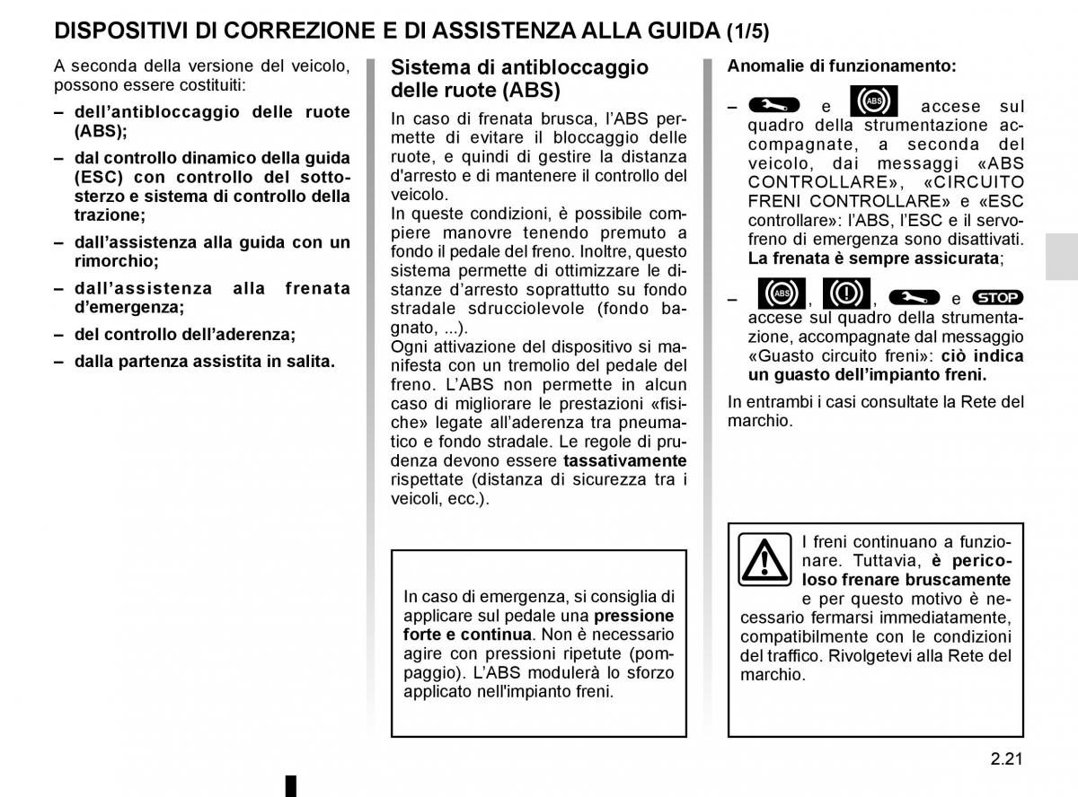 Renault Trafic III 3 manuale del proprietario / page 145