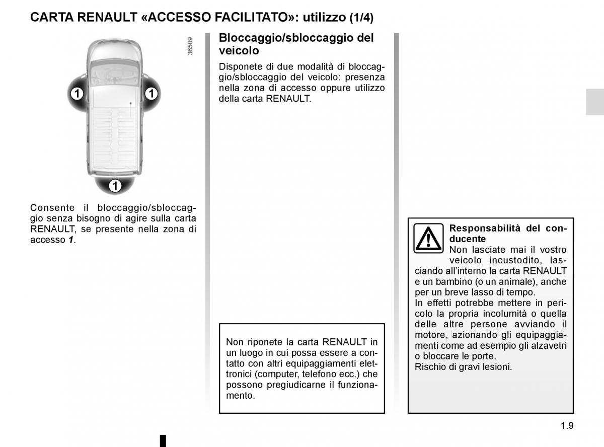 Renault Trafic III 3 manuale del proprietario / page 15